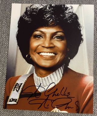 In Person Signed Autograph Of Michelle Nichols As Uhura In Star Trek