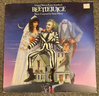 Beetlejuice Ost Soundtrack Lp Vinyl 1988 Vg,  Tim Burton Danny Elfman