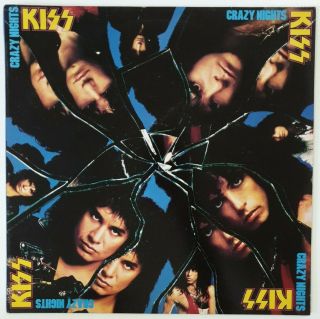 Kiss - Crazy Nights (1987) 12 " Vinyl Lp Album Uk Pressing