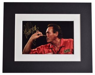 Bobby George Signed Autograph 10x8 Photo Display Darts Sport Aftal &