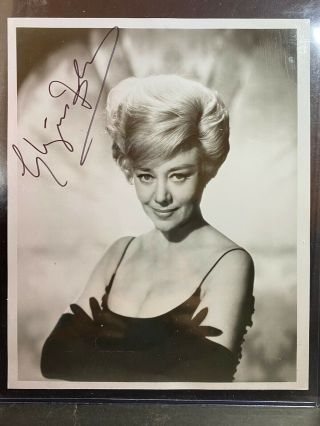 Signed Glynis Johns Photo Autograph " Mary Poppins  Sundowners  Cheers " Auto