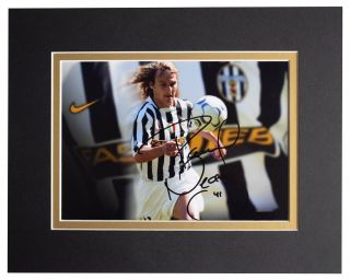 Pavel Nedved Signed Autograph 10x8 Photo Display Juventus Football Aftal &