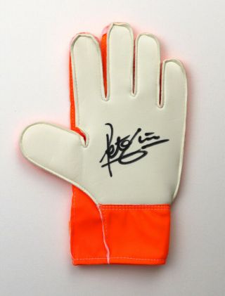 Peter Shilton Signed Goalkeeper Glove Forest England Autograph Memorabilia