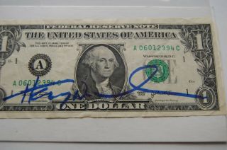 Henry Winkler The Fonz Signed One Dollar Bill