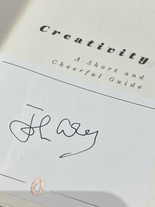 John Cleese Signed Creativity Book Hardback Fawlty Towers Monty Python