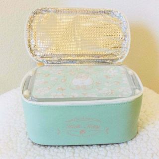Sanrio Hello Kitty Lunch Box W/ Insulated Bento Bag Blue 16 Cm Toreba Japan
