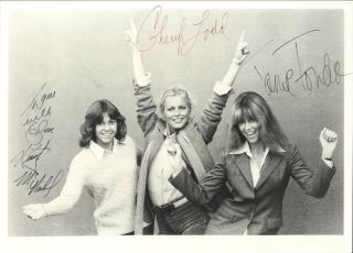 Jane Fonda,  Cheryl Ladd,  Kristy Mcnichol Signed Photo