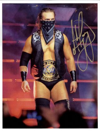 Hangman Adam Page Autographed Photo Wrestling Nxt Signed Pwg Njpw Roh Aew 2