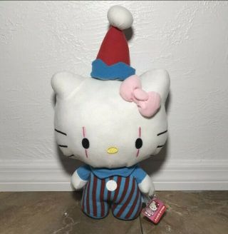 Htf Nwt Hello Kitty Stuffed Toy Plush Clown Circus Doll Fiesta Toy By Sanrio
