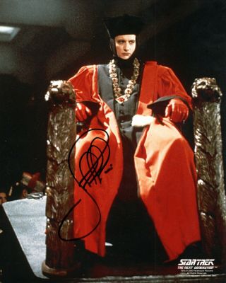 John De Lancie Actor Star Trek Q Hand Signed Autograph 8x10 Photo