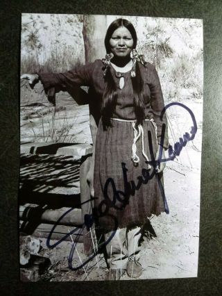 Geraldine Keams Authentic Hand Signed Autograph 4x6 Photo - Navajo Indian Actress