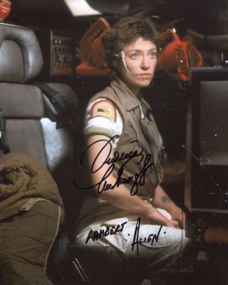 Alien Sci - Fi Movie Photo Signed By Actress Veronica Cartwright As Lambert