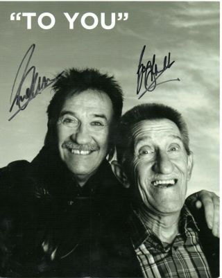 The Chuckle Brothers British Comedy Duo Hand Signed 10x8 Promo Autographed