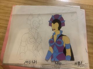 He Man Animation Cel 4 Drawings And 5 Photocopies Evil Lyn