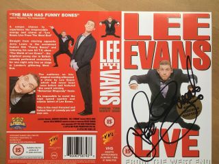 Lee Evans - Hand Signed Autographed Video Slip Cover.