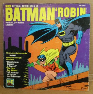 More Official Adventures Of Batman & Robin Ch - 1027 1966 Lp Vinyl Record