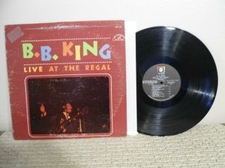 B.  B.  King Lp Live At The Regal 1st Pressing 1965 Stereo Blues