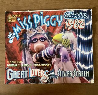 The Muppets Miss Piggy & Kermit 1982 Calendar,  Great Lovers Of The Silver Screen