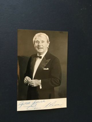 Ernie Wise - Legendary Comedy Entertainer - Signed Photograph