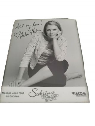 Melissa Joan Hart Signed 8x10 Press Photo Sabrina The Teenage Witch Autograph