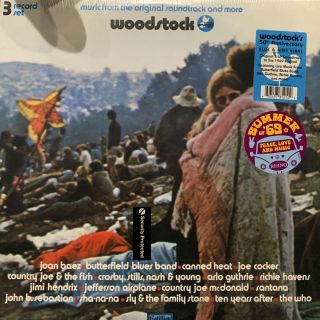 Woodstock: Music From The Soundtrack (stereo) 3 Lp,  Pink & Blue Vinyl