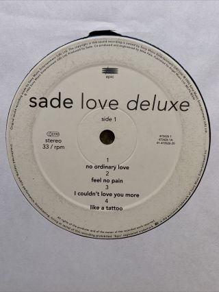 Sade Love Deluxe Uk 1992 Lc 0199 Epic
