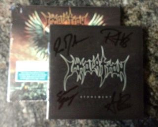 Signed Autographed Immolation Atonement Cd Plus Bonus Track