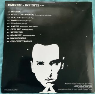Eminem - Infinite Limited Edition Vinyl Reprint 2