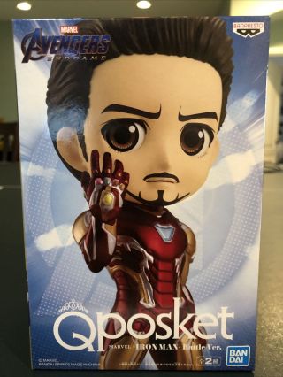 Banpresto Q Posket Iron Man Normal Color Marvel A Avengers Figure Japan Qposket