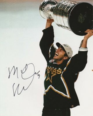 Mike Modano Signed Dallas Stars Stanley Cup 8x10 Photo Hhof Autograph