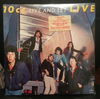 10cc Live And Let Live Vinyl Lp 1977 2lp Hype Sticker