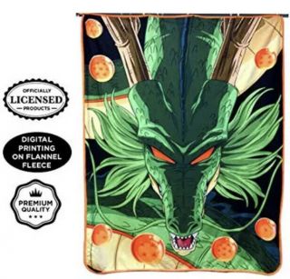 Dragon Ball Z Blanket Shenron Coral Fleece Bed Throw Blanket 7 Balls 45 x 60” 3