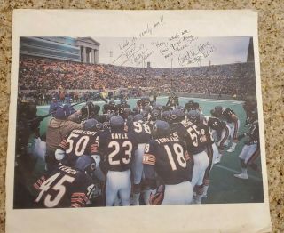 Chicago Bears Autographed Photo Thom Thayer Keith Van Horne