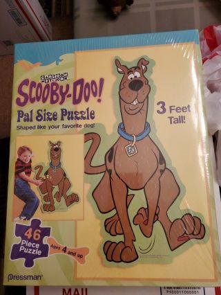 Scooby Doo Puzzle Pal Size Puzzle 3 Ft.  Tall Vintage 1999 Freeshp