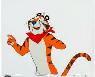 Large Tony Tiger / Frosted Flakes Cereal - Animation Production Cel