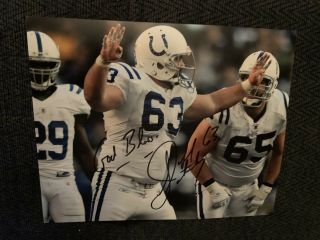 Jeff Saturday Signed 8 X 10 Photo Colts Autographed Green Bay Packers