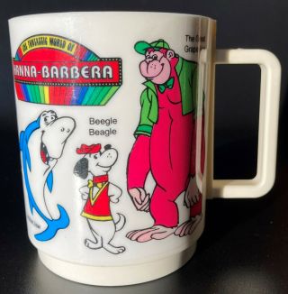 Scarce Vintage 1978 Funtastic World Of Hanna - Barbera Character Mug / Cup Deka