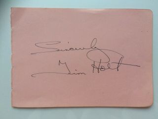 Hand Signed Autograph - Tim Holt - The Treasure Of The Sierra Madre