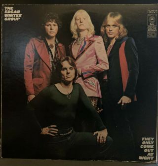 The Edgar Winter Group - They Only Come Out At Night Lp Quad 1973 Epic ‎japan Vg,