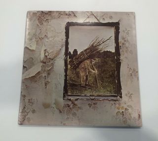 Led Zeppelin Iv 4 Lp Vinyl Record 1971 Sd - 7208 With Sleeve