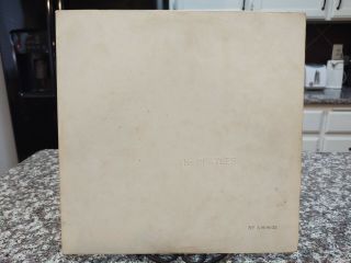 The Beatles White Album Poster Apple Record Japan Vinyl 2x Lp Ap - 8570 71 Lennon