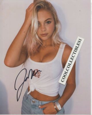 Jordyn Jones In Person Signed 8x10 Color Photo C0a " Proof "