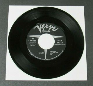 The Chants Dick Tracy B/w Choo Choo Verve 45 Rpm Nm 1961