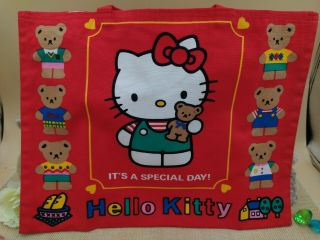 Sanrio Hello Kitty Hand Bag Red Purse Accessories Bag Vintage Japan 1993