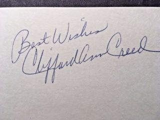 Autograph Clifford Ann Creed 1977 Us Women 
