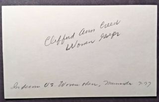 Autograph Clifford Ann Creed 1977 US Women ' s Open Golf Championship Chaska,  MN 3