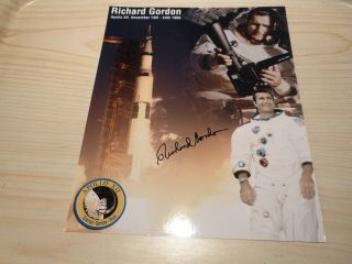Signed / Autographed Photo.  Richard Gordon Astronaut Apollo Xii November 1969