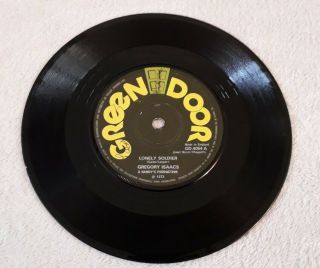 Gregory Isaacs Lonely Soldier 1973 Uk Uk 7 " Vinyl Single Green Door Reggae Rare