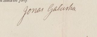JONAS GALUSHA GOVERNOR OF VT 1816 Signed MILITIA Commission - WAR OF 1812 3