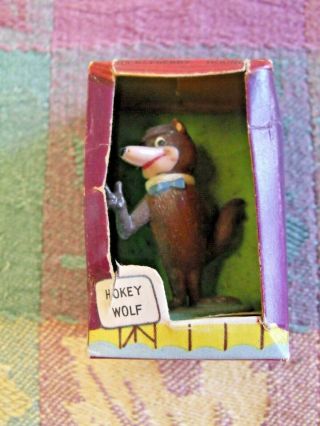 1961 Marx Tv Tinykins Hokey Wolf Mini Figure Hanna Barbera Huckleberry Hound